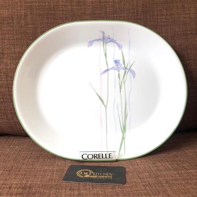 Corelle usa - shadow iris - 01 dĩa oval 32cm ms 611