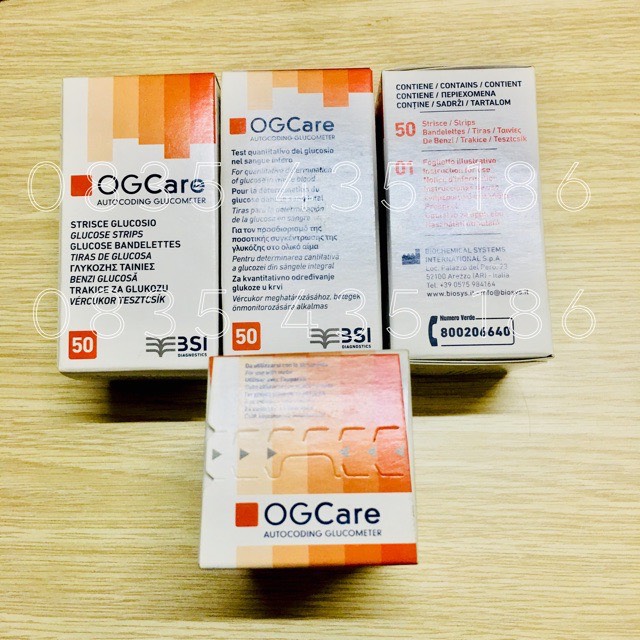 Que thử đường huyết ogcare 50
