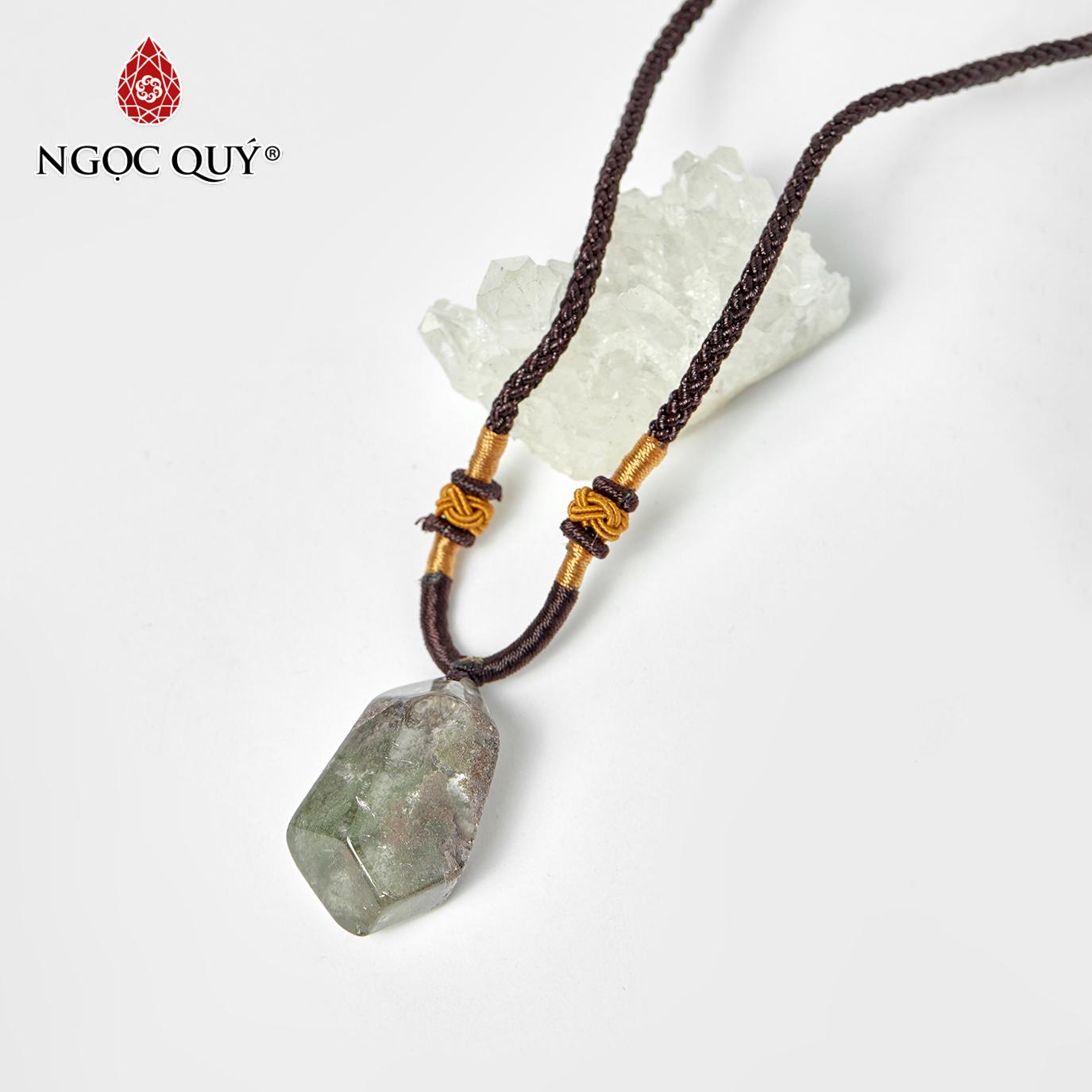 Mặt dây chuyền thạch anh ưu linh 20.2x34.1mm - Ngọc Qúy Gemstones