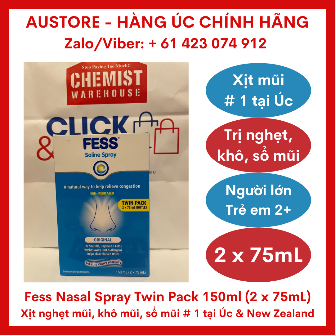 Fess Nasal Spray Twin Pack 150ml