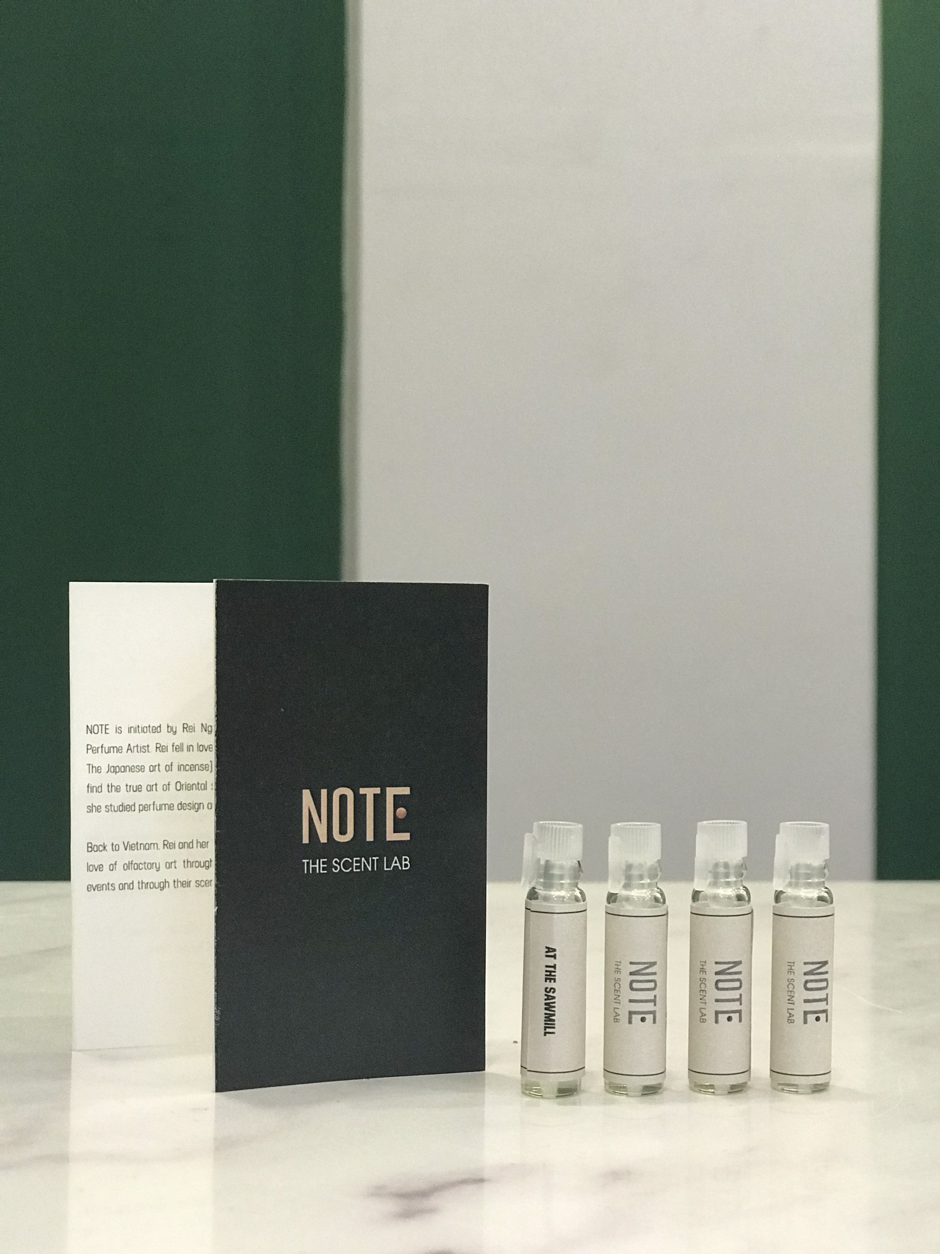 Bộ vial nước hoa 4 mùi hương - perfume vial set | note - the scent lab
