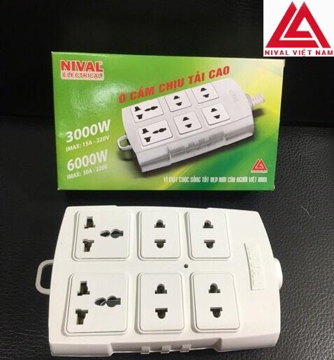 Ổ cắm điện Nival chịu tải cao 3000-6000w lõi sứ