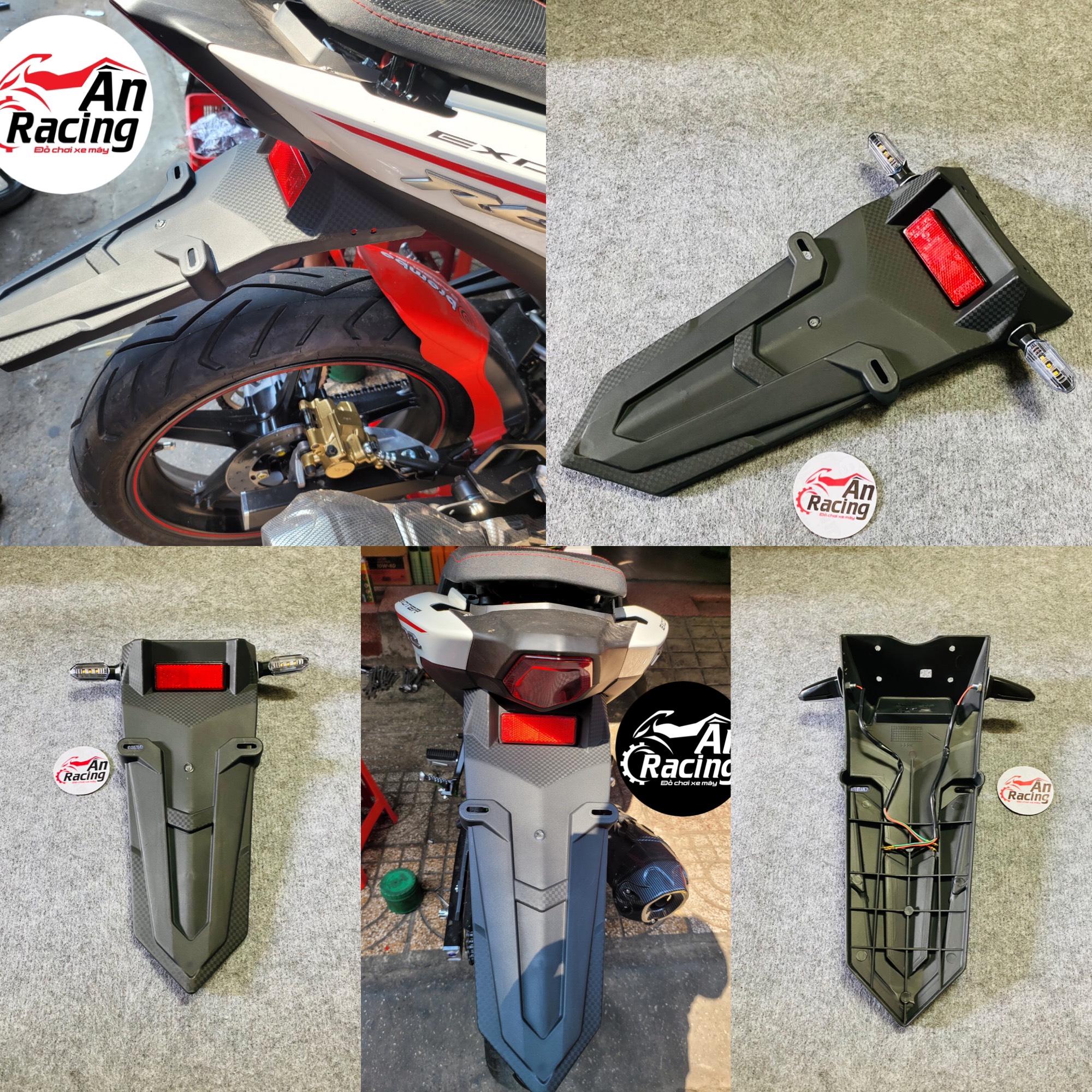 Đuôi dè chắn bùn exciter 155 có đèn xi nhan K4