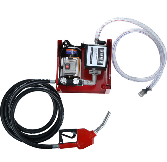 Máy bơm dầu nhớt Máy bơm nhiên liệu dùng điện 220v có đồng hồ hiển thị dung lượng