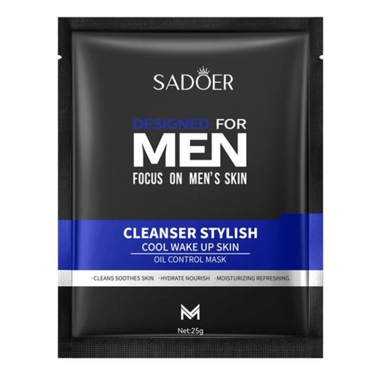 10 Mặt nạ Men dưỡng ẩm trắng CAO CẤP da dành cho NAM GIỚI, mặt nạ giấy dưỡng da dưỡng ẩm thải độc da giảm mụn giảm thâm