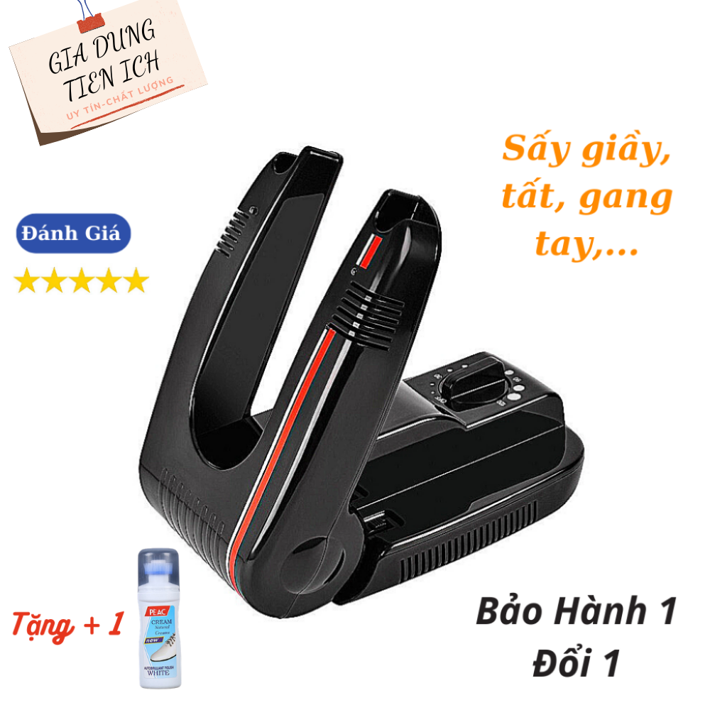 Máy sấy giày + Tặng kèm 1 lọ tẩy trắng giày PLAC 100ML máy sấy giày khử mùi hôi, diệt vi khuẩn, làm khô cho dày của bạn, siêu nhanh khô, tiện dụng