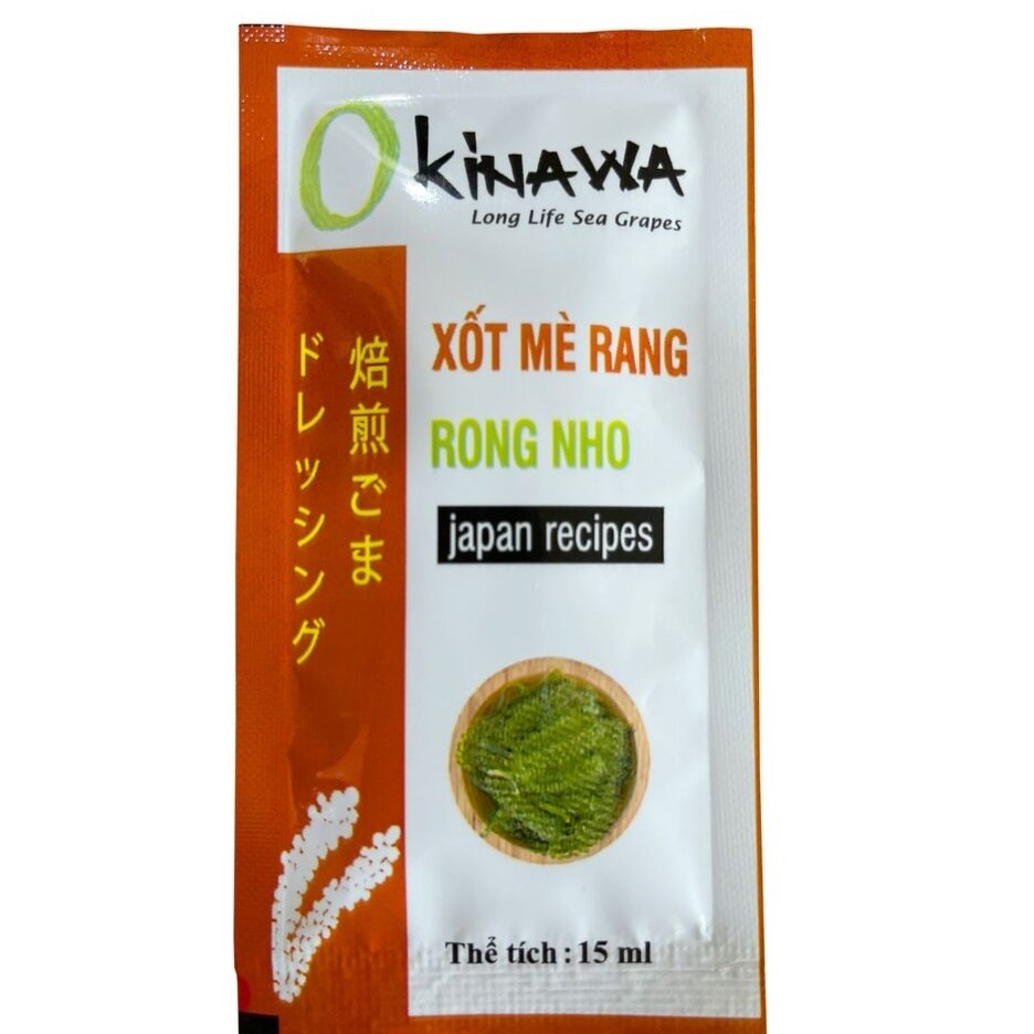 Gói Sốt Mè Rang Rong Nho Okinawa 15 ml Đậm Đặc Siêu Ngon