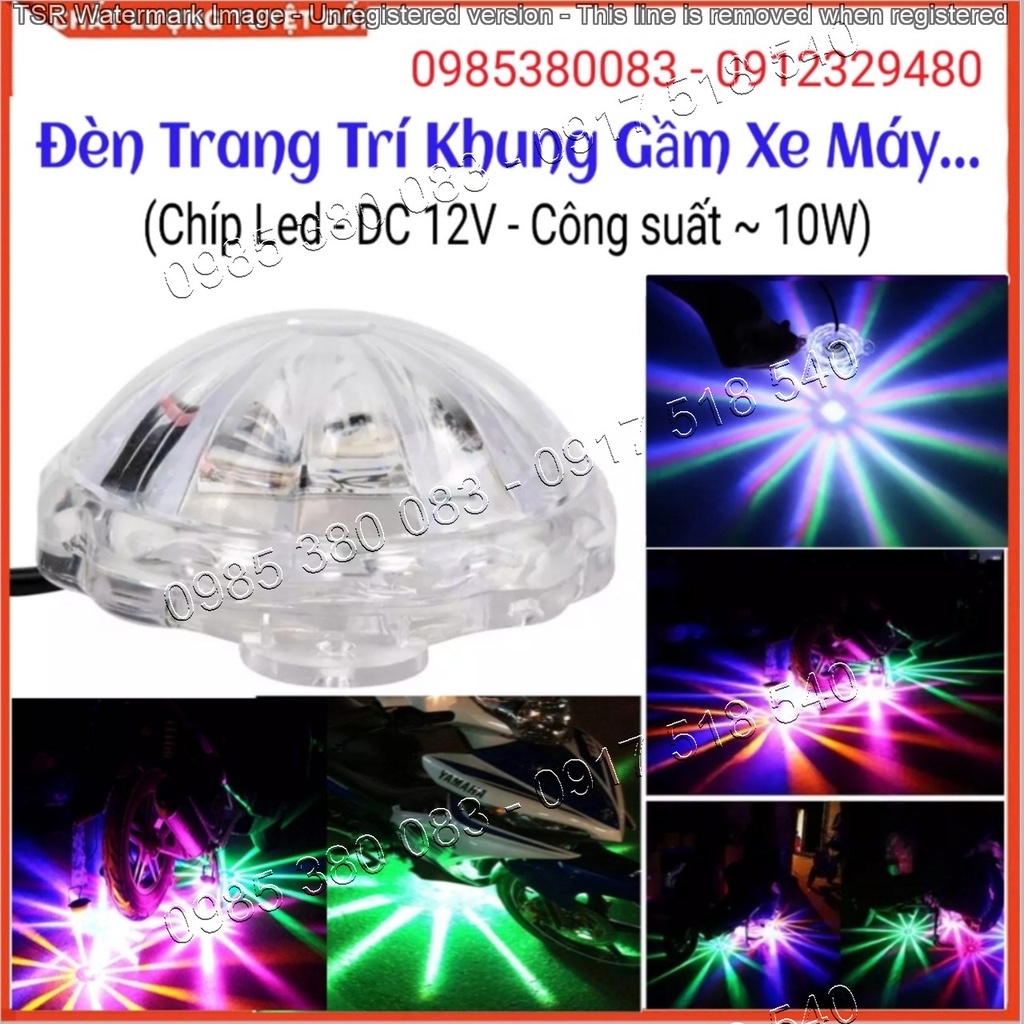 Đèn led gầm xe trang trí gầm xe máy tự động đổi màu 7 màu với 3 chế độ sáng chống nước tuyệt đối