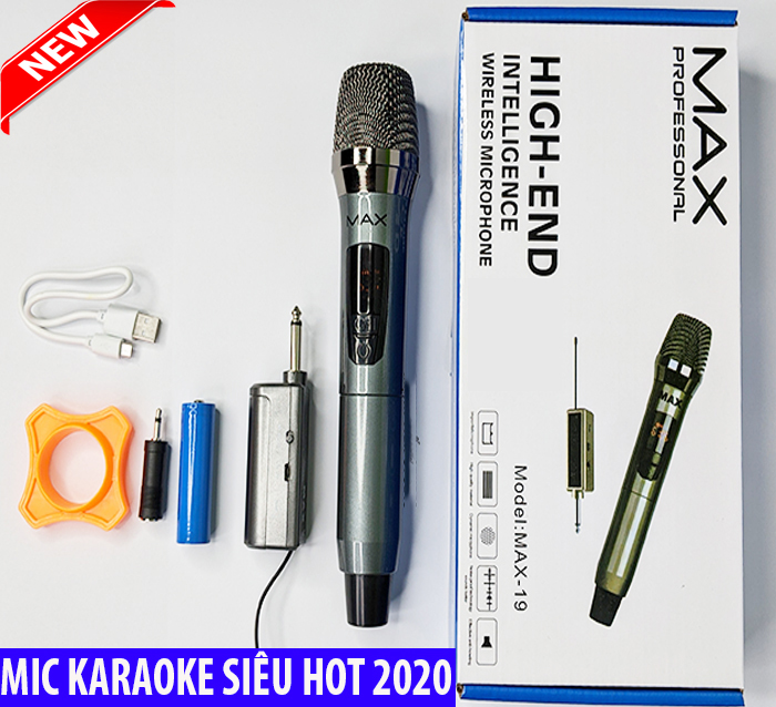 [ Míc Karaoke Siêu Hót ] Trọn Bộ Micro Yamaha Không Dây Đa Năng Cao Cấp MAX 19 UHF , Micro Karaoke Không Dây Max19 Dành Cho Loa Karaoke Xách Tay, Loa Kẹo Kéo Di Động JBL ,JBZ , Loa Bluetooth, Amply Hát Karaoke Tại Nhà, Mic Hát Nhẹ Âm Chuẩn