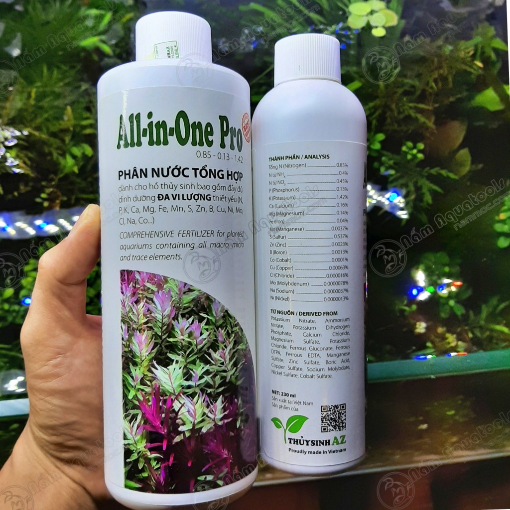 Phân nước all in one pro hồ cá thủy sinh | 230ml | 500ml |