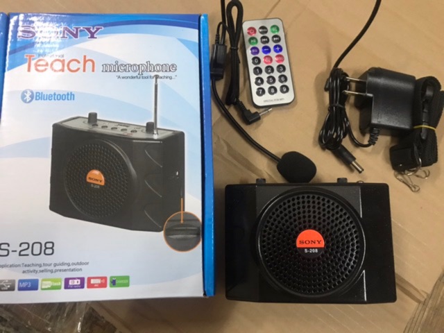Loa trợ giảng bẫy chim sn s-208 có điều khiển có bluetooth hỗ trợ thẻ nhớ usb loa trợ giảng mẩu mới bán chạy