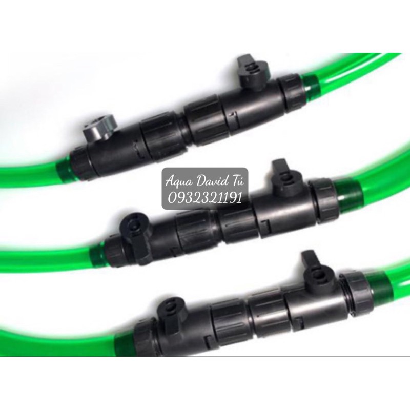 Van nối ống có khoá đôi nối các ống của lọc thùng hoặc nối dài dây nhỏ gọn dễ sử dụng,cực hữu ích