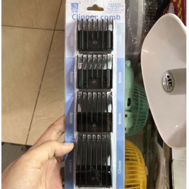 Cữ cắt tóc tông đơ gá thép,bộ cữ cắt tóc gim thép