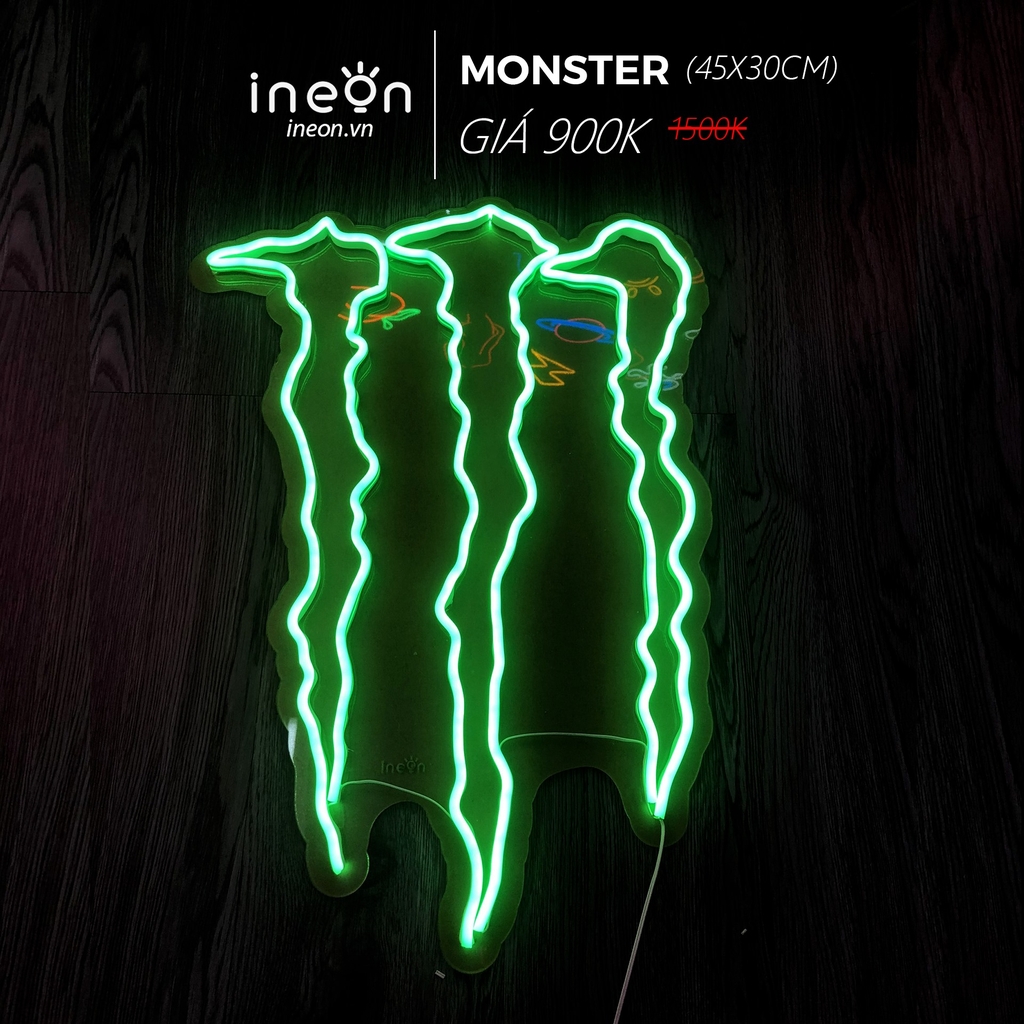 Đèn led neon monster nsct062 45x30cm