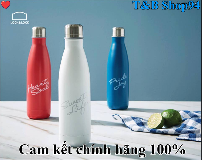 Bình giữ nhiệt lock&lock luna bottle lhc3215 - hồng/ trắng/xanh - hàng chính hãng