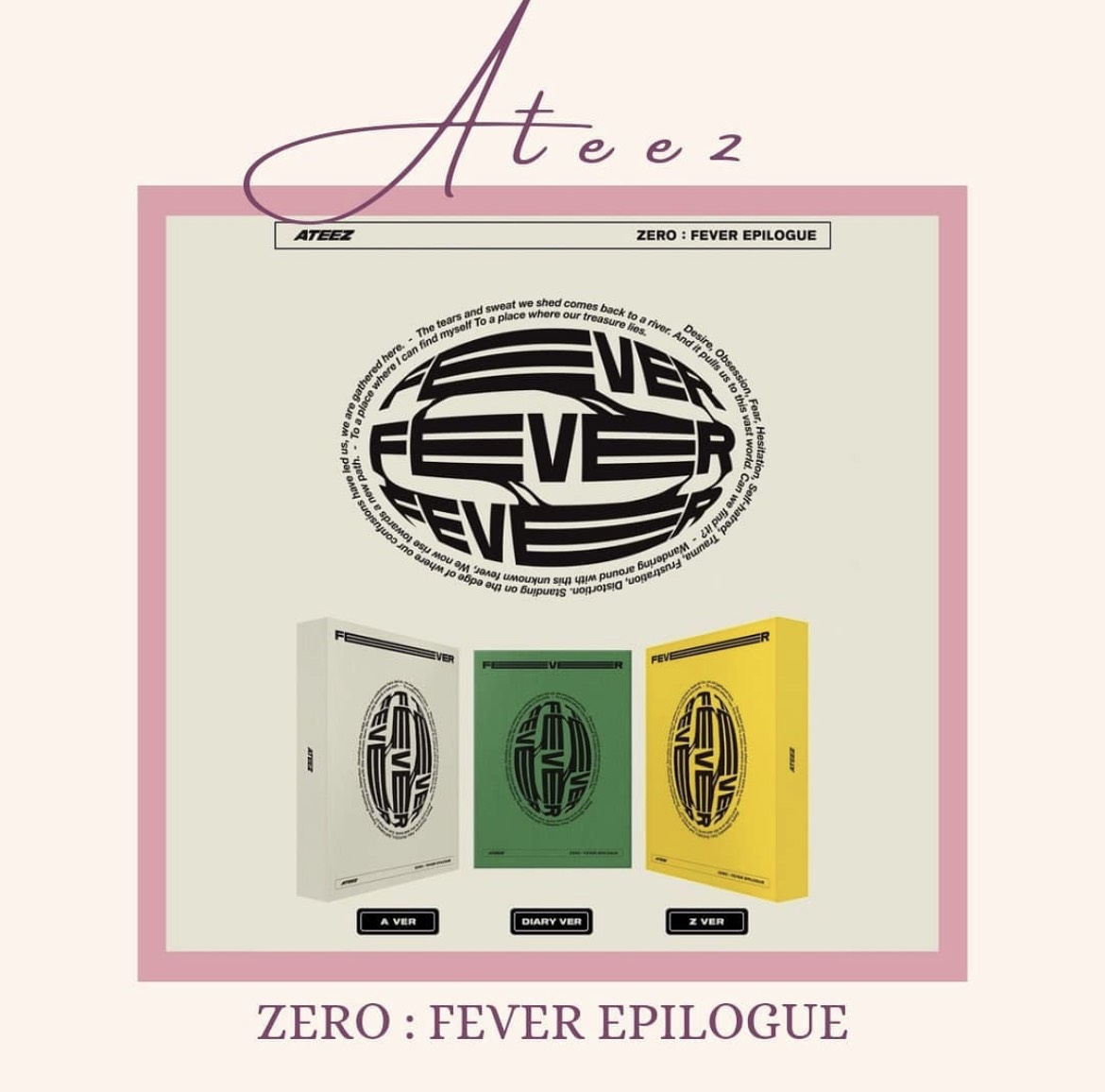 Album ateez - zero:fever epilogue chính hãng chk