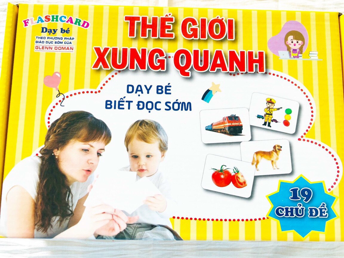 Flashcard cho bé loại lớn - Thế giới xung quanh - Thẻ học thông minh GlennDoman cho bé 253 thẻ - DIKIDS STORE