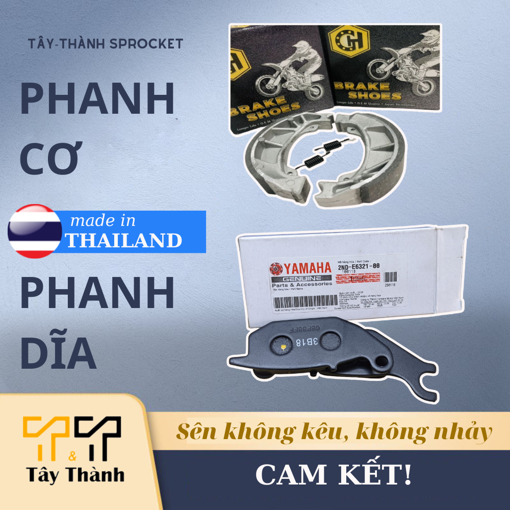 Má phanh đĩa, má phanh trống, bố thắng tất cả các dòng xe - cam kết hàng mới - shop nhông sên dĩa Tây Thành.