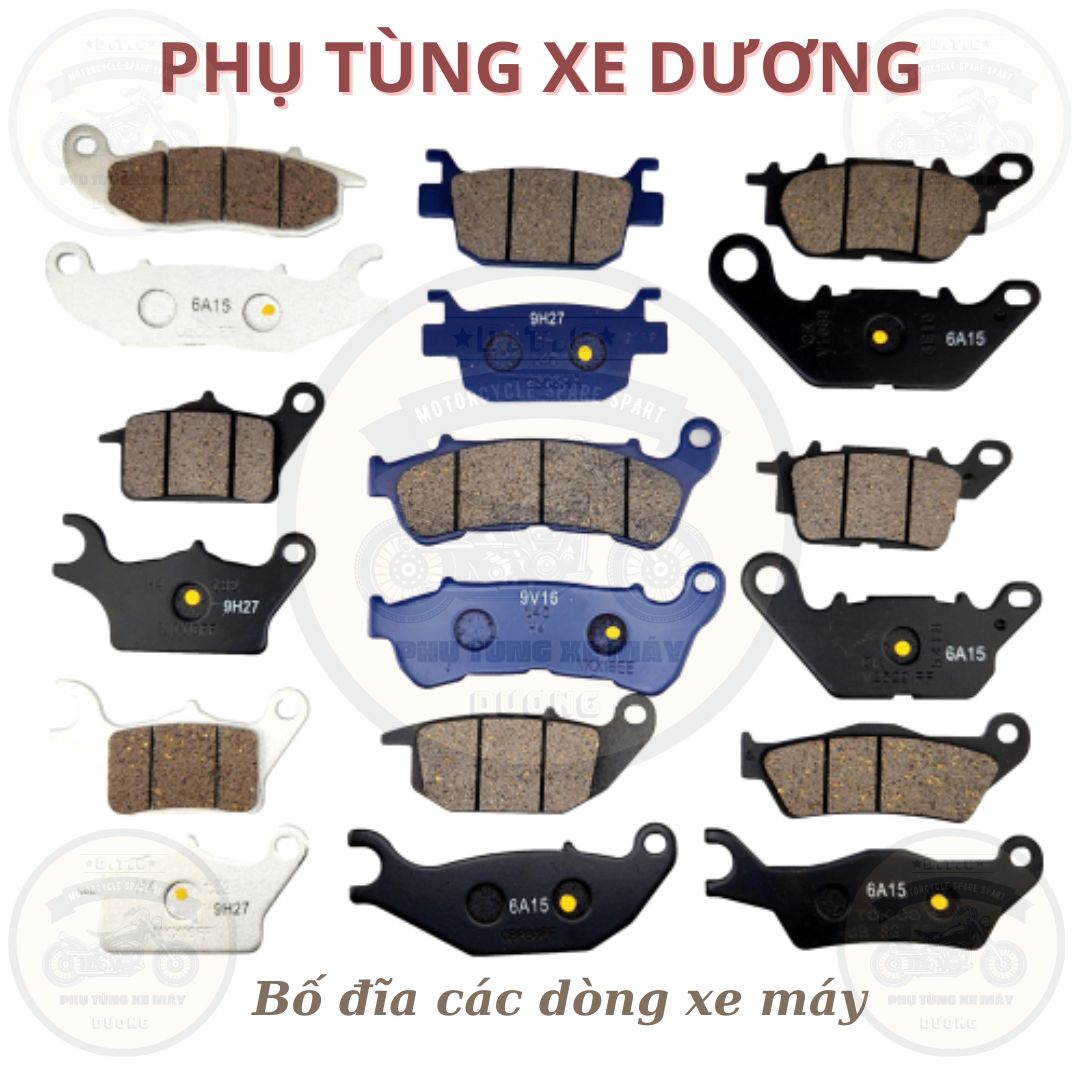 Bố đĩa Xe AB,Vario, Wave S110, Rs, Wave,Sirius FI, Winner, Exciter150, Sonic, Raider,SH, PCX,Má Phanh Đĩa Xe Máy