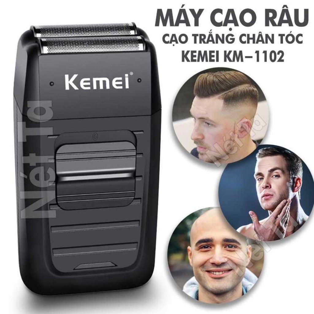 Máy cạo khô kemei km -1102 chất lượng cao. cạo dâu không đau rát!