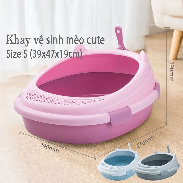 Khay vệ sinh cho mèo - khay tai mèo Pet Limitless