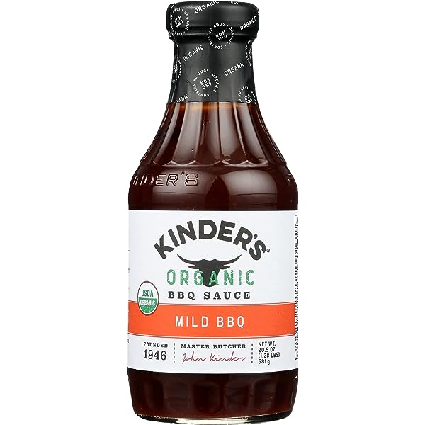 Sốt Nướng BBQ Kinder's Organic 850gr/ Kinder's Sauce Mild BBQ Master Butcher Founed 1946  - Nhập Khẩu Chính Hãng USA