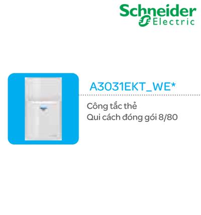Công tăc thẻ,dòng concept schneider-a3031ekt_we