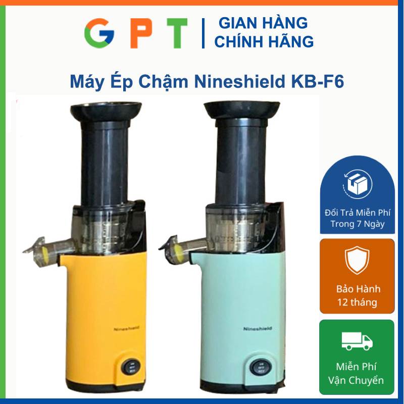 Máy ép chậm mini nineshield kb-f6b - chính hãng - nhỏ gọn - bảo hành 12 tháng