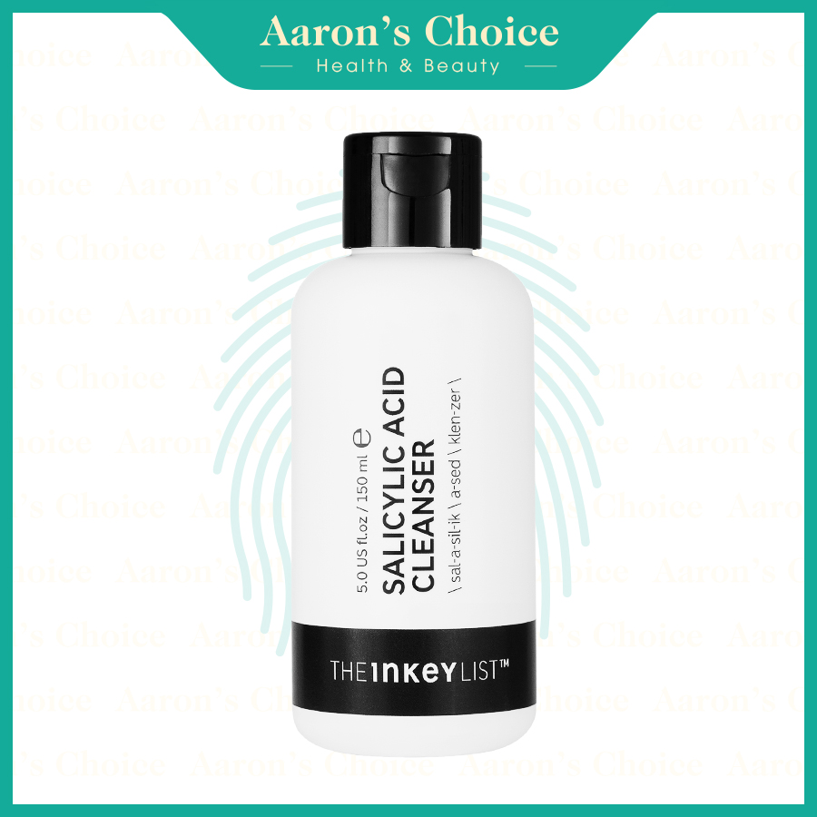 Sữa rửa mặt giảm mụn dành cho da dầu (150ml) - Salicylic Acid Cleanser - The Inkey List - aaron'schoice