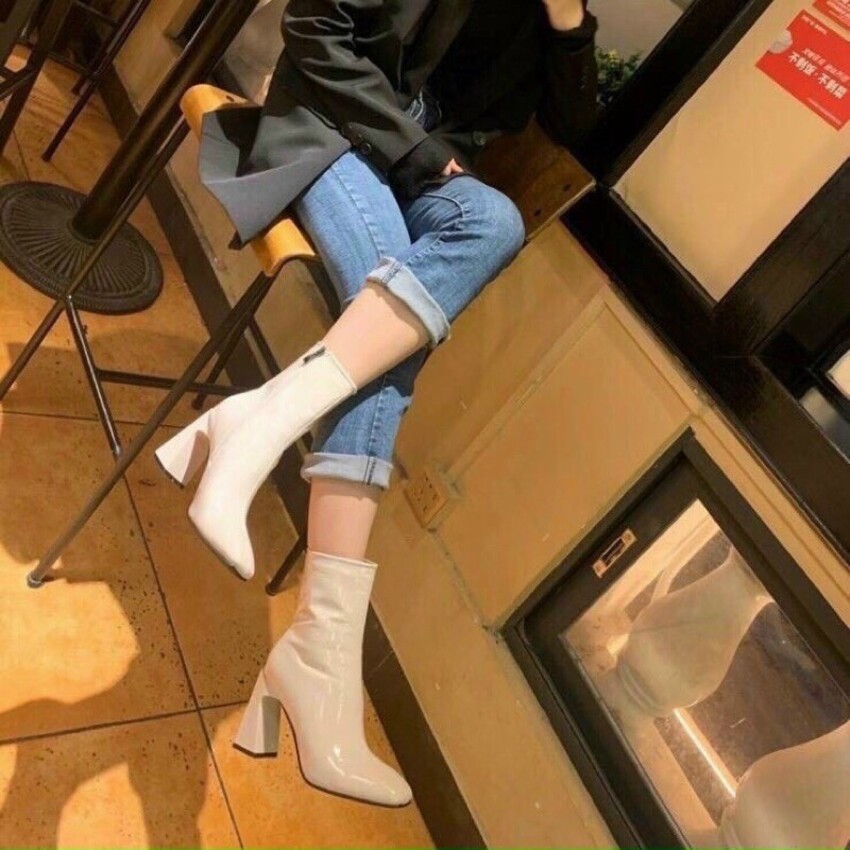 [FSM]giày Bốt Cao Gót Đế Số 7 Hàng Đẹp, On Air Shoes OAS52 Bốt đùi nữ Q89 cổ cao đến gối mũi nhọn chất da cao cấp đế vuông 7 cm khóa cạnh thời trang Hàn Quốc hot 2021, giày bốt nữ