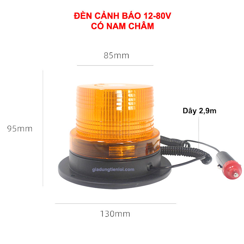 Đèn cảnh báo xe nâng 12v-80v chớp led, đèn cảnh báo chớp led