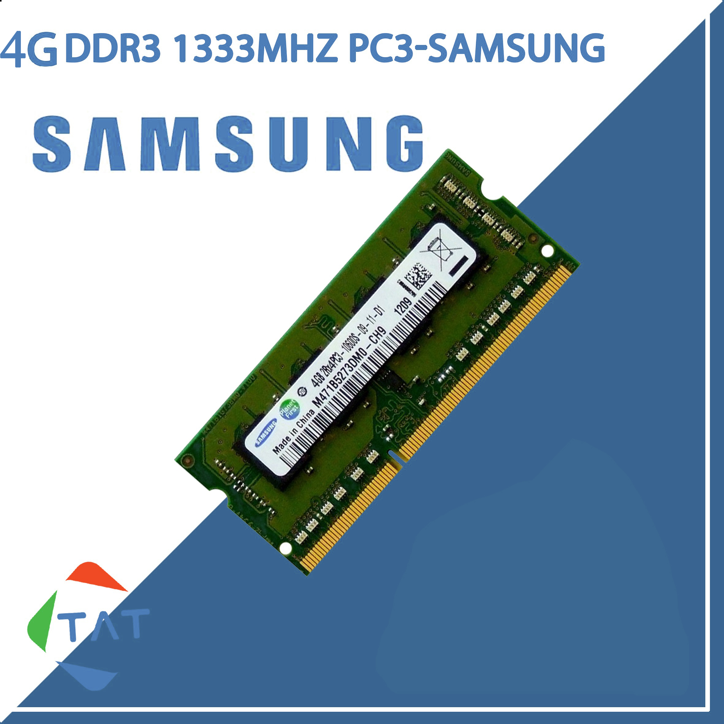 Ram Laptop Samsung DDR3 4GB Bus 1333 bảo hành 12 tháng lỗi 1 đổi 1