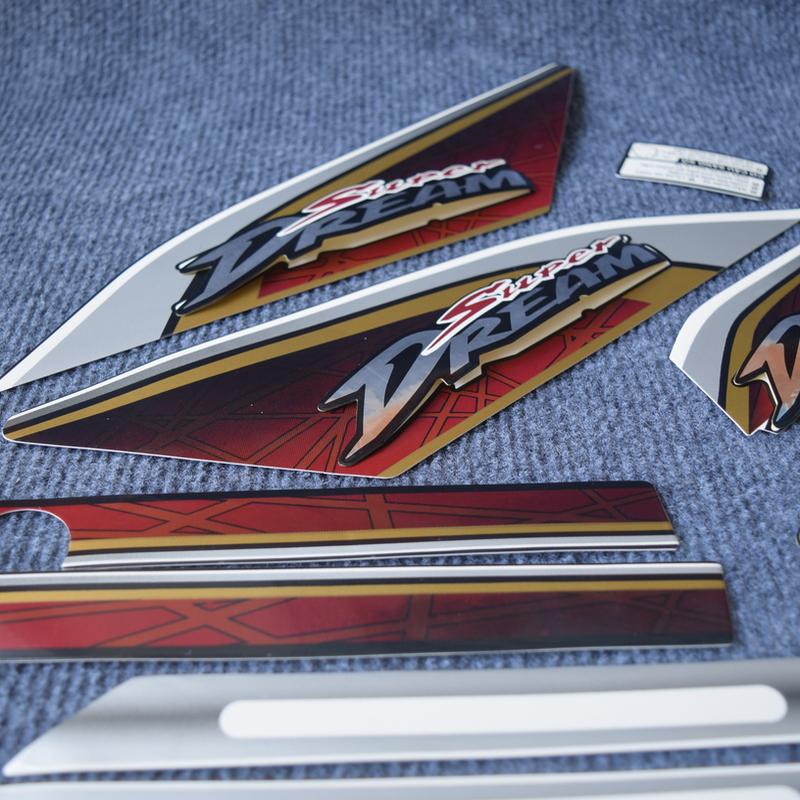 Tem trang trí xe máy SUPER DREAM 2010, TEM 3 LỚP