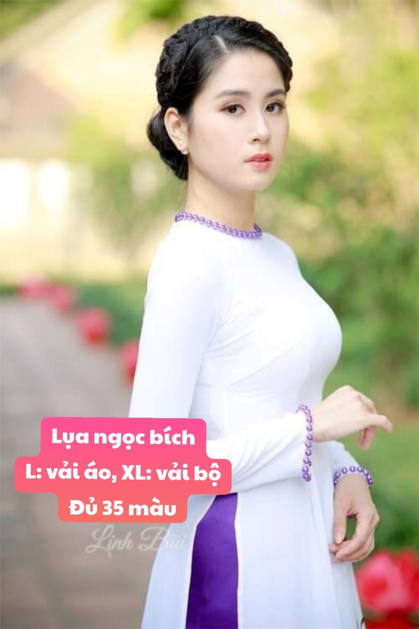 Vải lụa ngọc bích, đẹp, độc lạ (35 màu) MS650