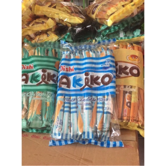 Snack Que Nhân sữa/cà phê Oishi Akiko gói 160g