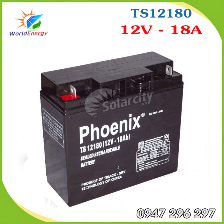 Ắc quy Phoenix 12V-18A (TS12180)