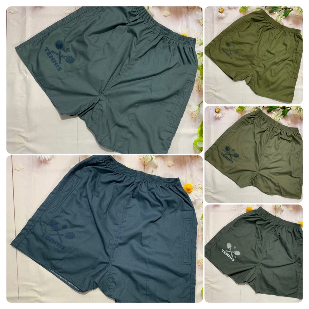 [HCM SHIP NHANH] Quần đùi vải ông già trung niên (có đủ size) - Vải kate siêu Tennis đáy nem