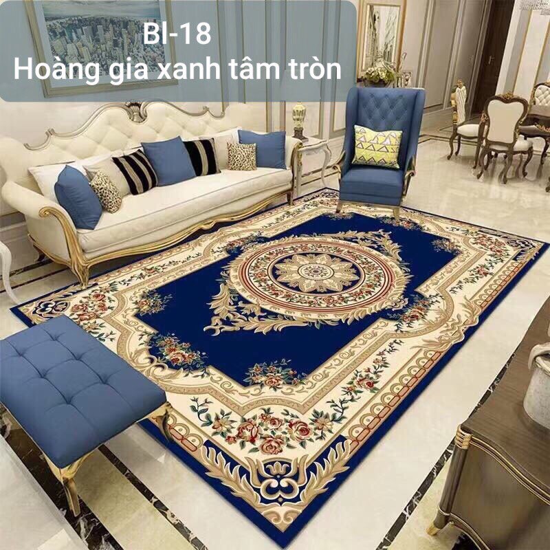 Thảm trải sàn phòng khách BALI sang trọng loại to KT 2m x 3m (họa tiết kẻ sọc caro lạ mắt)