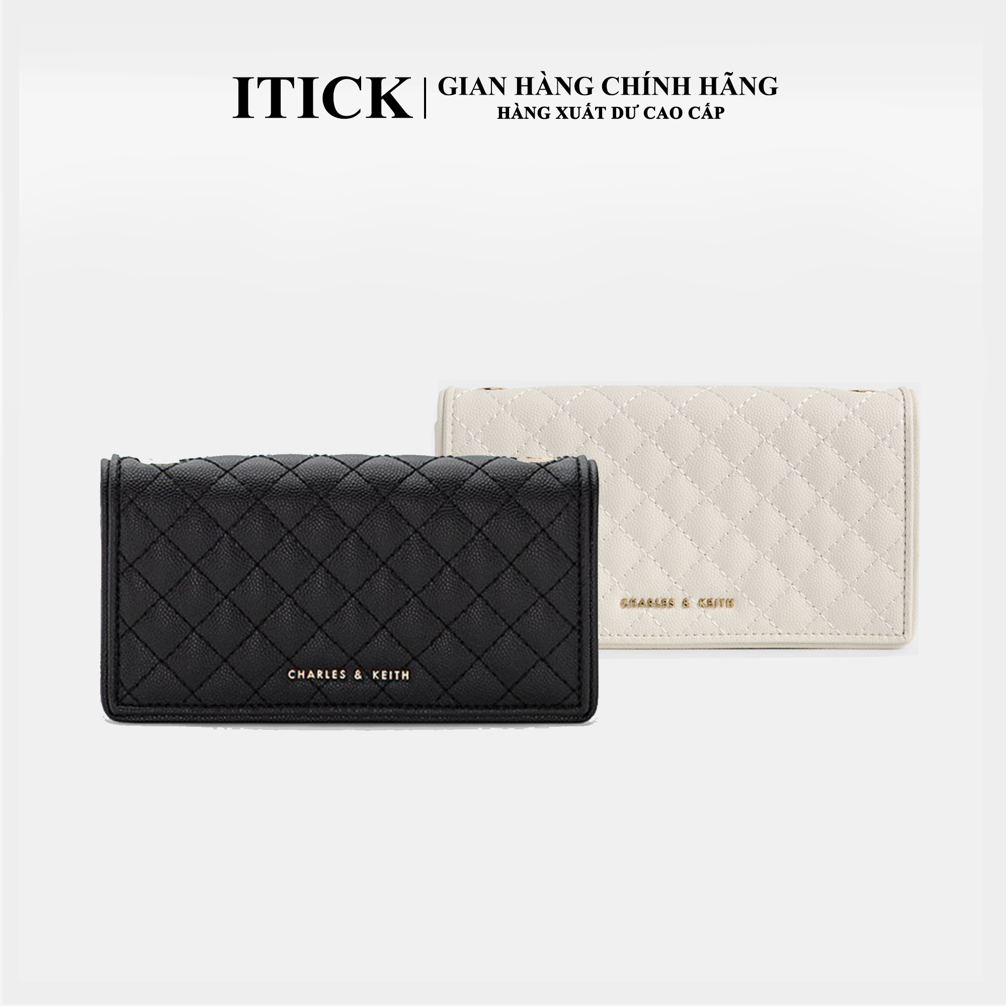 Túi đeo chéo cnk ô trám da hạt bản cao cấp fullbox size 20 - it14