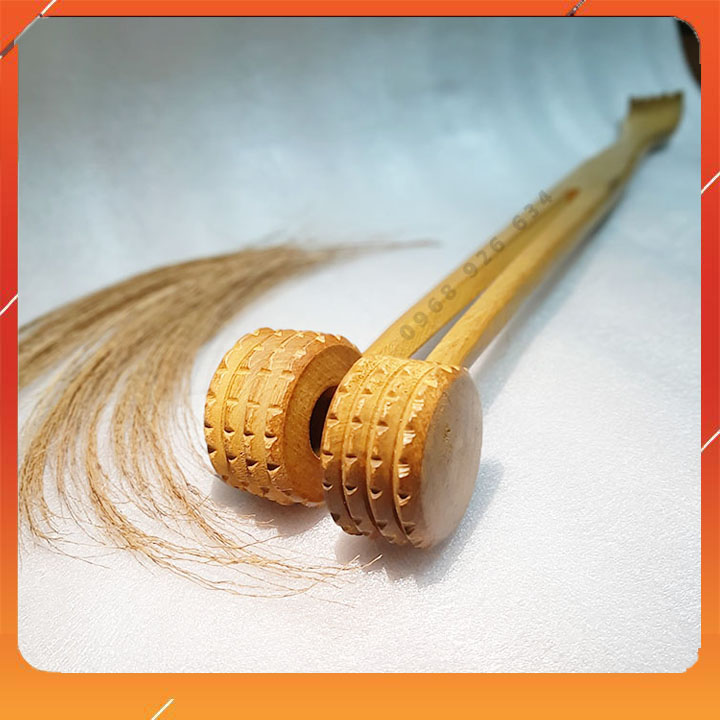 (Combo2) Cây gậy đấm, gãi lưng gỗ Bách Xanh - Gậy massage gỗ đôi