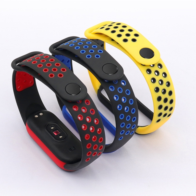 Mi Band 3 4 5 Strap Sport Silicone Watch Wrist