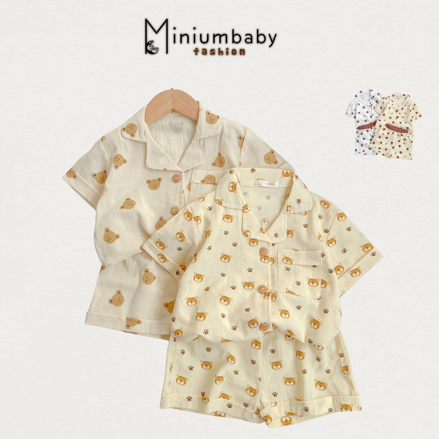Bộ nfur xô mỏng mát cho bé, thiết kế Minium-SB1452