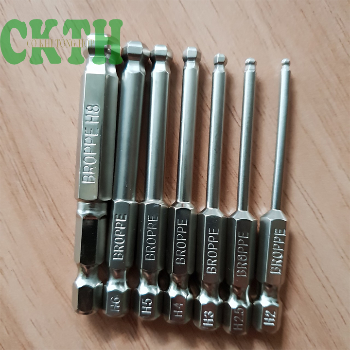 bộ lục giác bi 7pc chuyên dụng cho máy khoan và máy bắt vít - hàng chất lượng