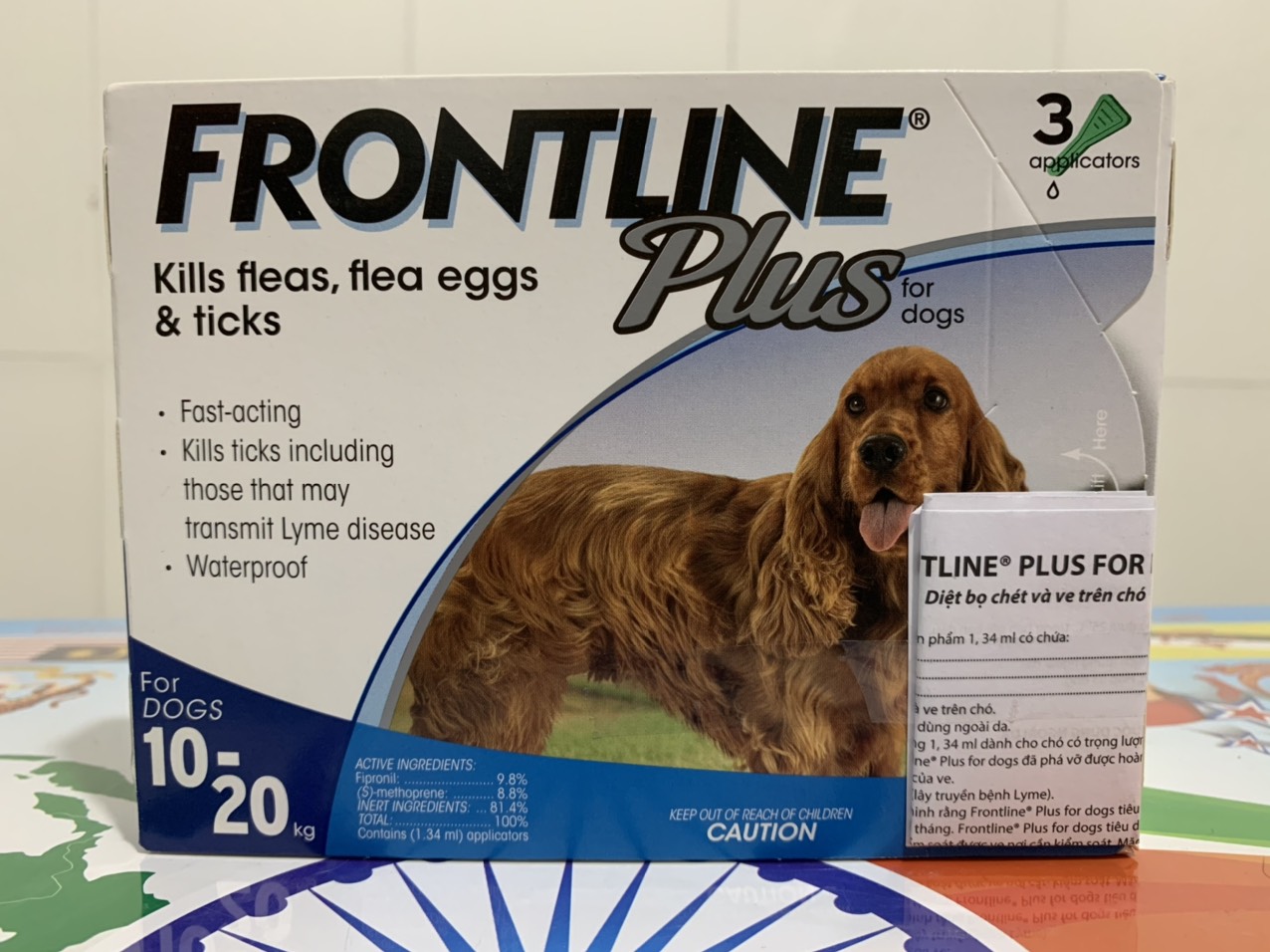 Tuýp Sản phẩm nhỏ gáy ve rận nhỏ gáy Frontline Plus cho chó 10-20kg