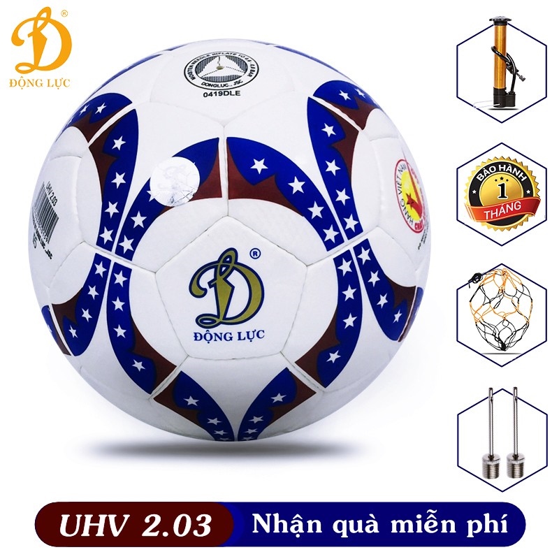 ✵☋❣ Bóng Đá Chính Hãng Động Lực In Sao UHV 2.03 Size Số 5 Phù Hợp Sân Cỏ Nhân Tạo Và Sân Cỏ Tự Nhiên
