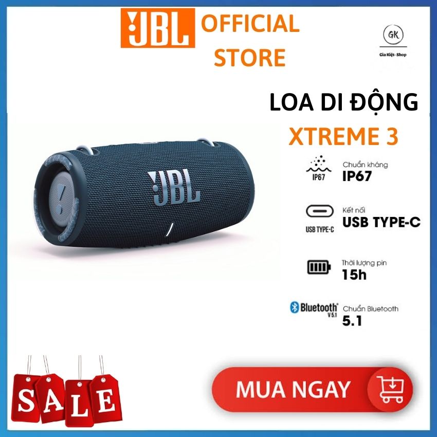 ( SẢ KHO BÁN LỖ ) Loa Bluetooth Xtreme 3 Nghe Nhạc Không Dây – Âm Thanh Lớn Bass Cực Chắc – Hỗ Trợ Kết Nối Usb Thẻ Nhớ Tf Và 3.5 Âm Thanh Cực Sống Động. Bảo Hành 1 Năm. Lỗi 1 Đổi 1.