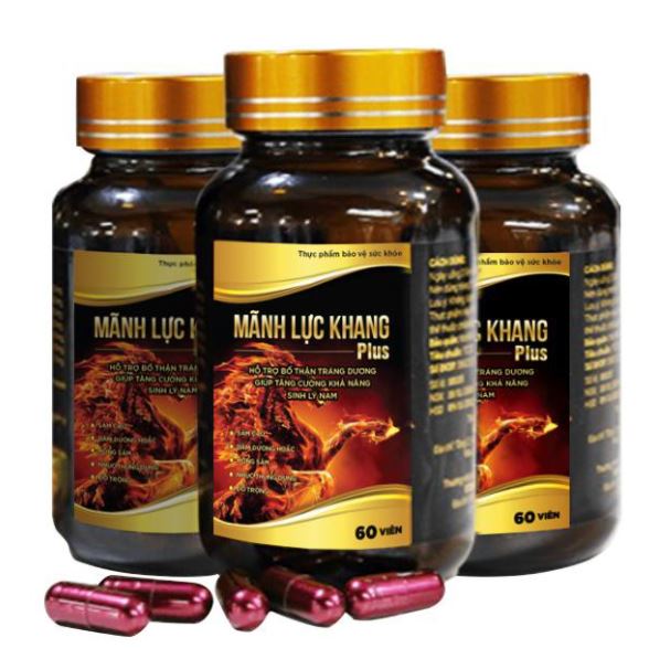 Combo 2 hộp mãnh lực khang plus - hỗ trợ sinh lý nam - hộp 60 viên