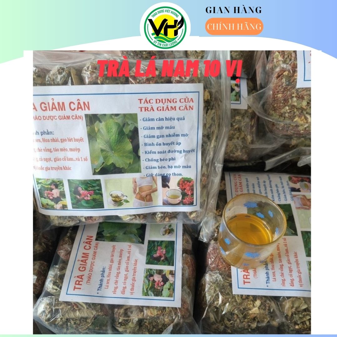 Trà lá nam 10 vị- Thảo mộc giảm cân gói 1kg