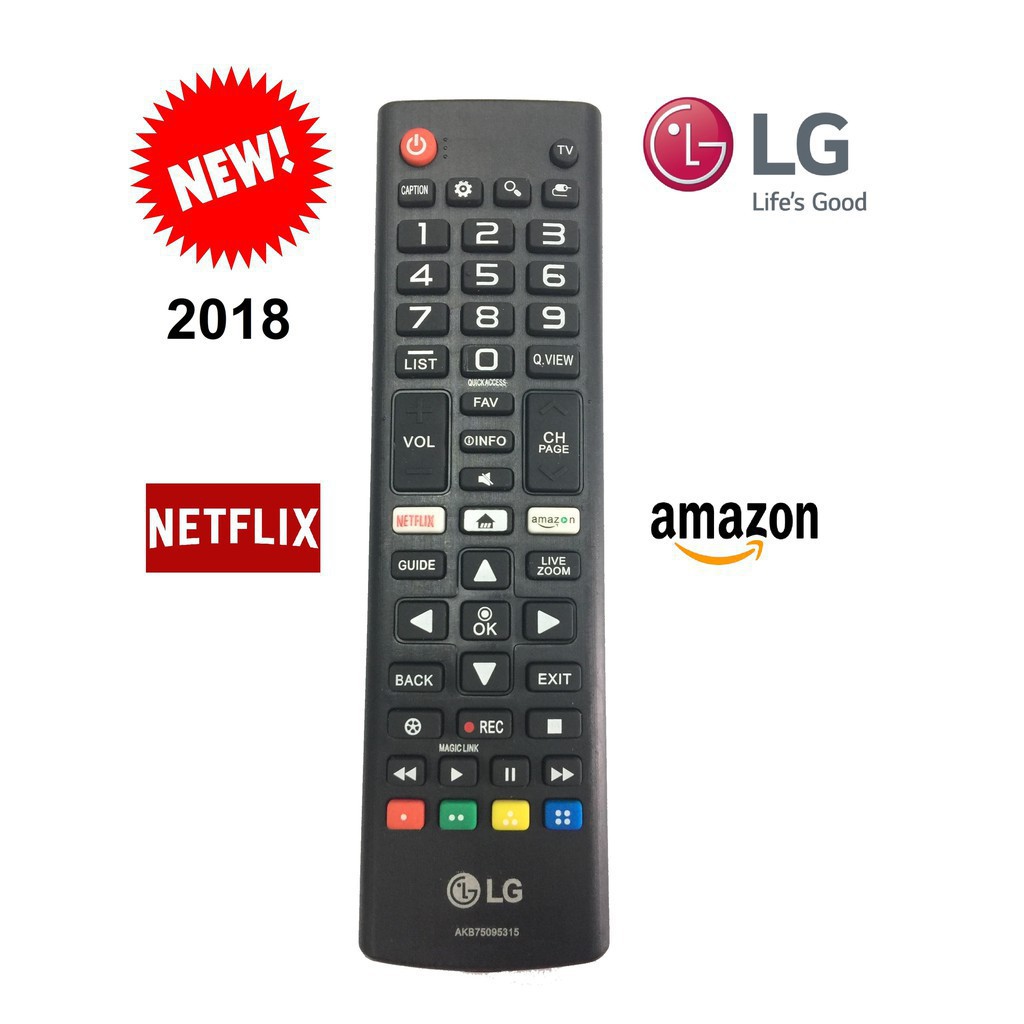 Remote điều khiển tivi lg smart ngắn 2018 netflix-amazo loại 1