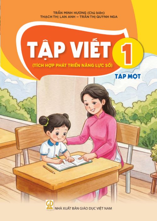 Sách Tập Viết 1- tập một- Tích hợp phát triển năng lực số (Kèm nilon bọc sách, nhãn tên)